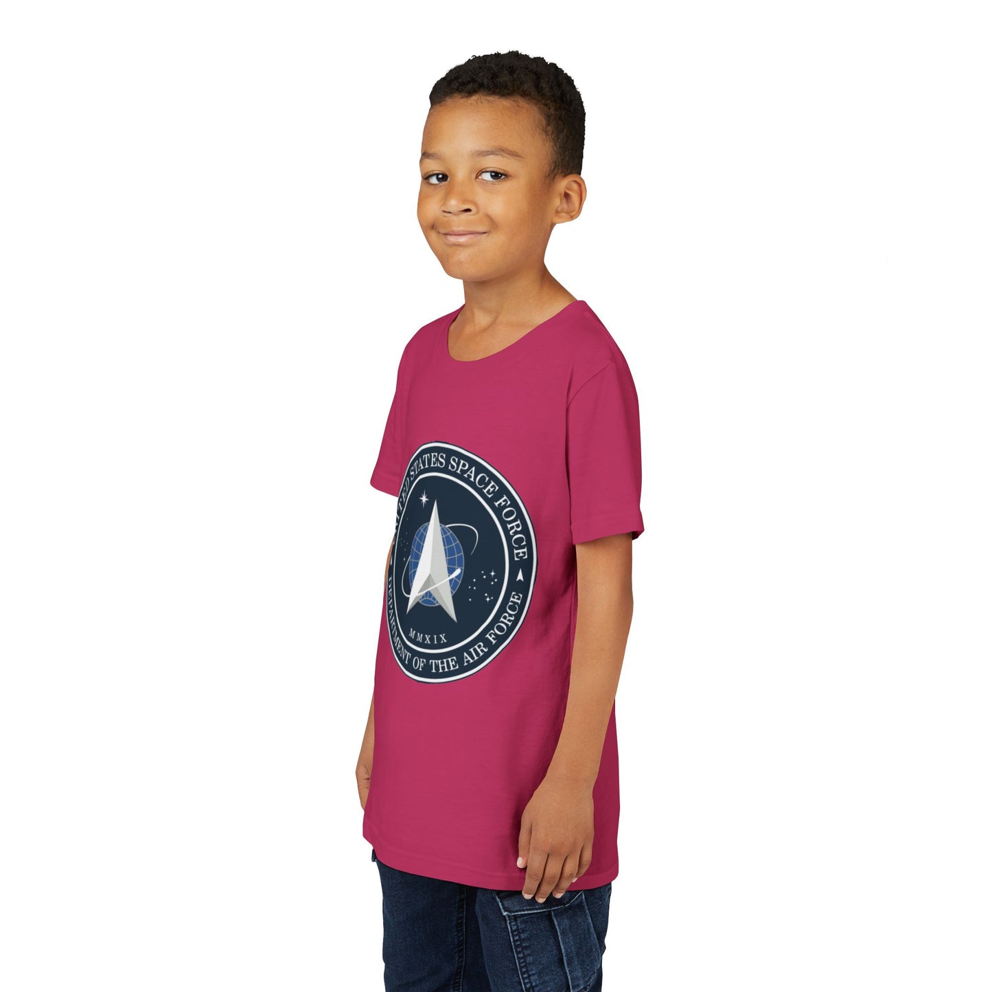 US Space Force Youth Unisex Short Sleeve Crewneck Tee