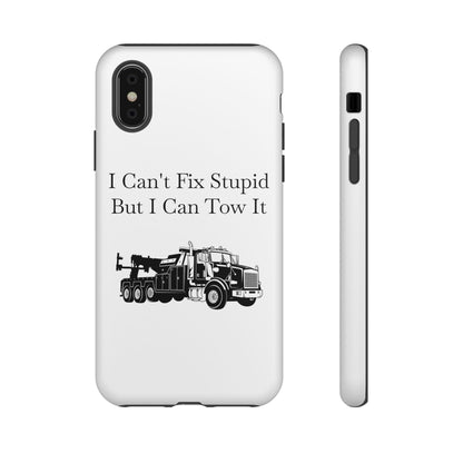 I Can't Fix Stupid Heavy Tow Truck iPhone Case