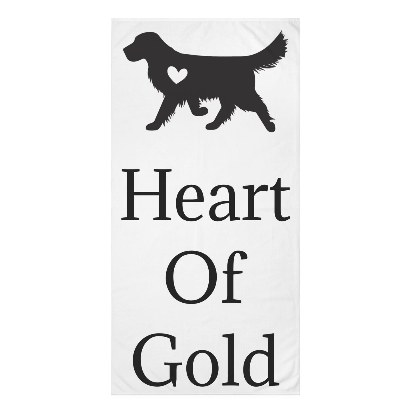 Heart Of Gold Mink-Cotton  Beach Towel
