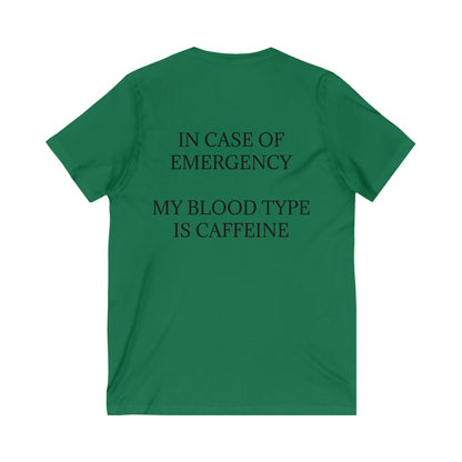Blood Type Unisex Short Sleeve V-Neck Tee