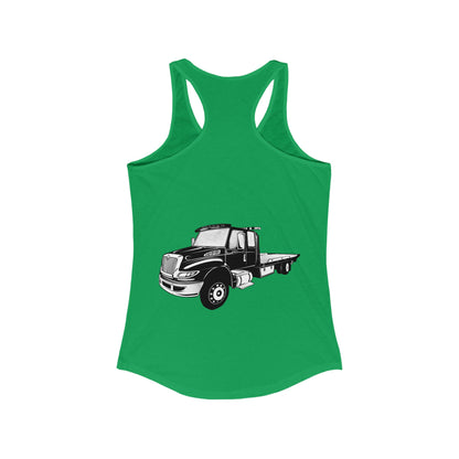 Flatbed Tow Truck Women's Racerback Tank