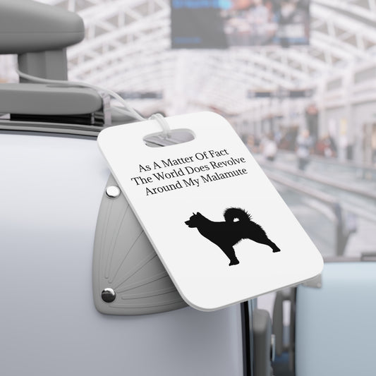 Matter Of Fact Malamute Luggage Tag