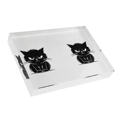 Angry Cat Acrylic Photo Block