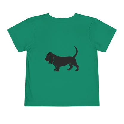 Basset Hound Toddler Unisex Short Sleeve Crewneck Tee