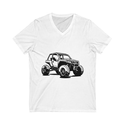 Off The Beaten Path Side By Side Unisex Short Sleeve V-Neck Tee
