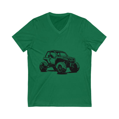 Off The Beaten Path Side By Side Unisex Short Sleeve V-Neck Tee