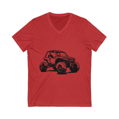 Off The Beaten Path Side By Side Unisex Short Sleeve V-Neck Tee