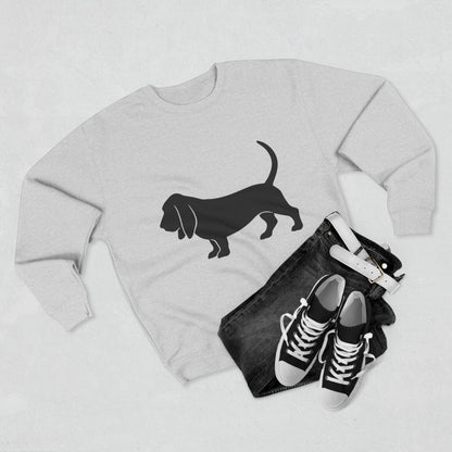 Basset Hound Silhouette Unisex Crewneck Sweatshirt