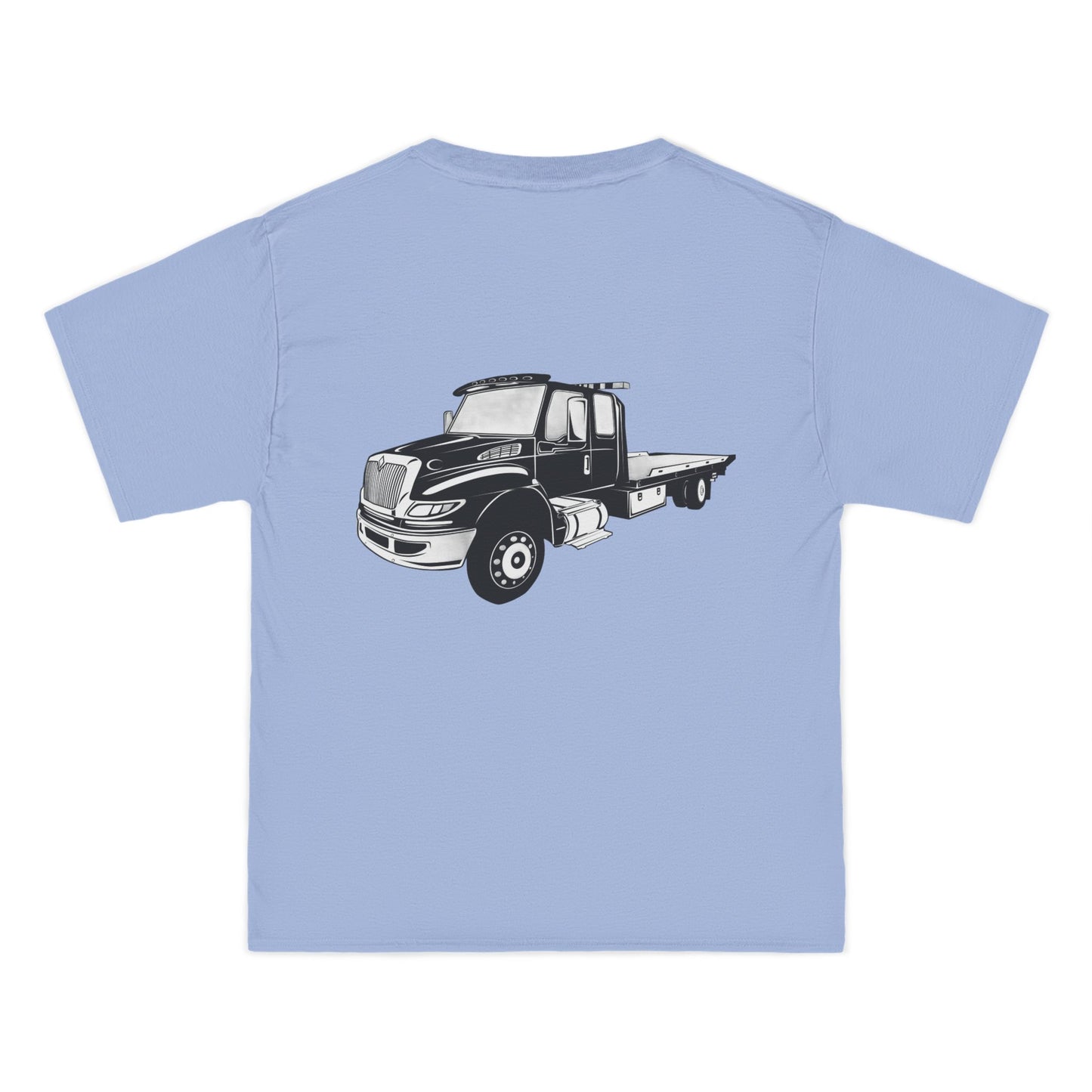 Flatbed Tow Truck Men's Short-Sleeve Crewneck Tee