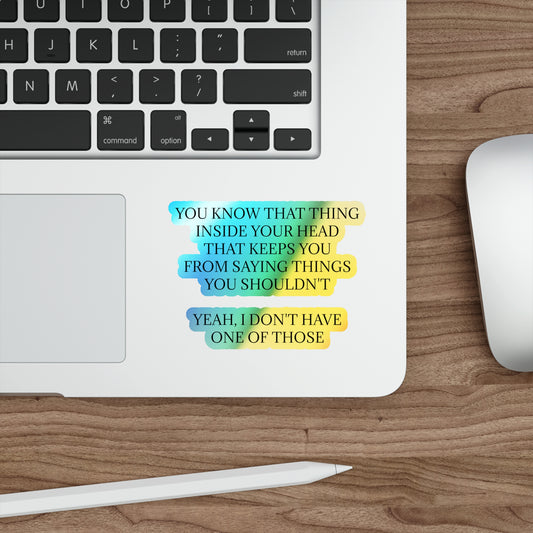 No Filter Holographic Sticker
