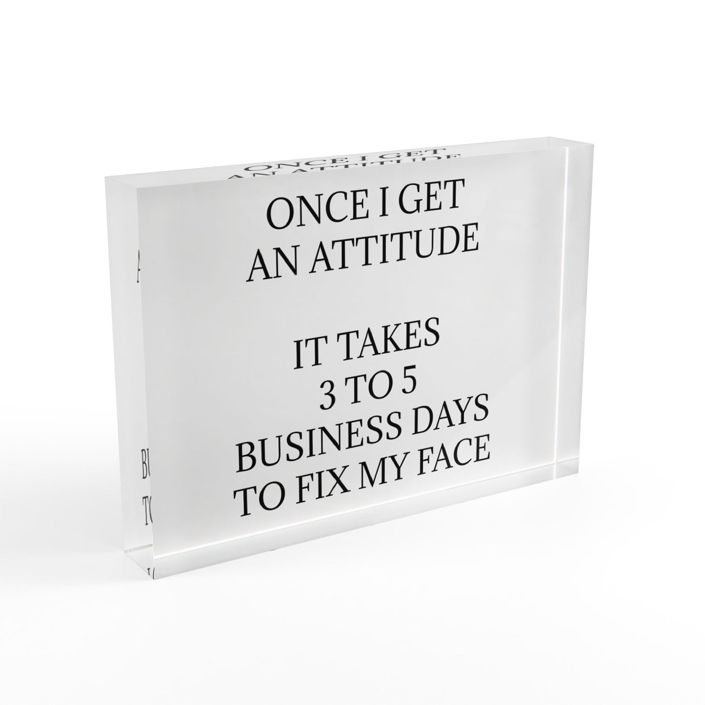 Fix My Face Acrylic Photo Block