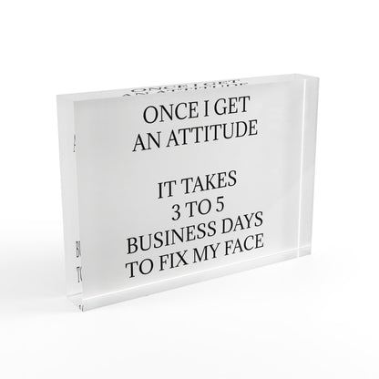 Fix My Face Acrylic Photo Block