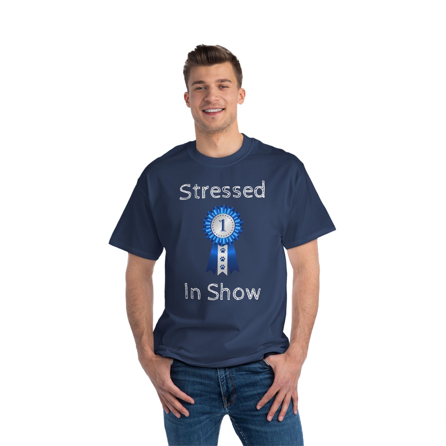 Stressed In Show Men's Short-Sleeve Crewneck Tee