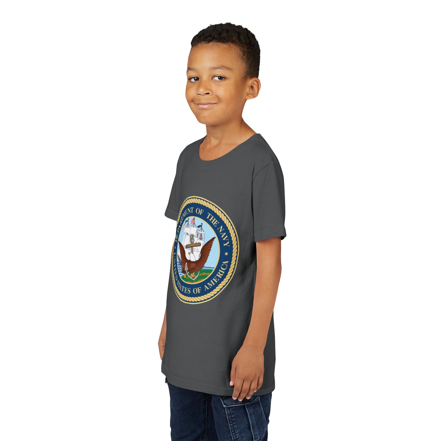 US Navy Youth Unisex Short Sleeve Crewneck Tee