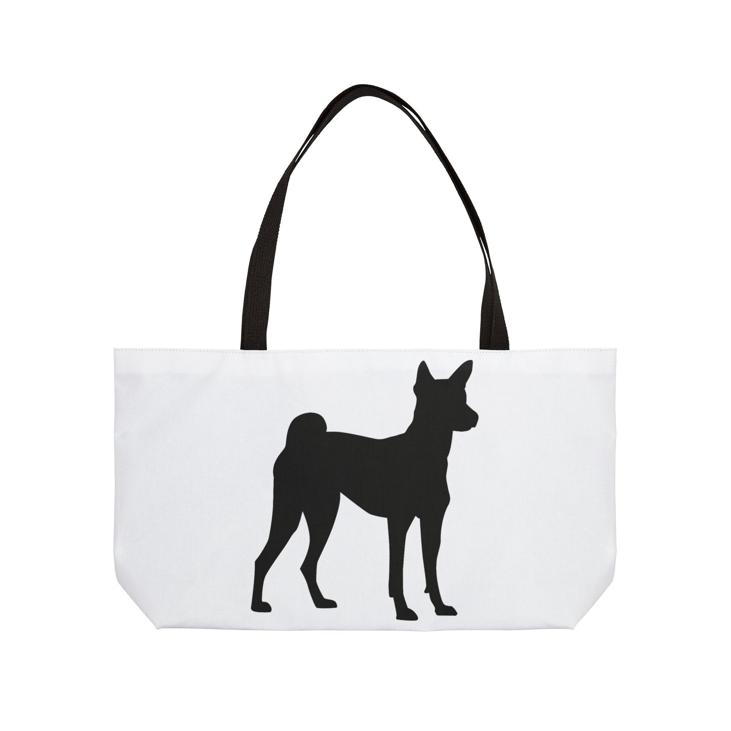 Basenji Silhouette Weekender Tote Bag