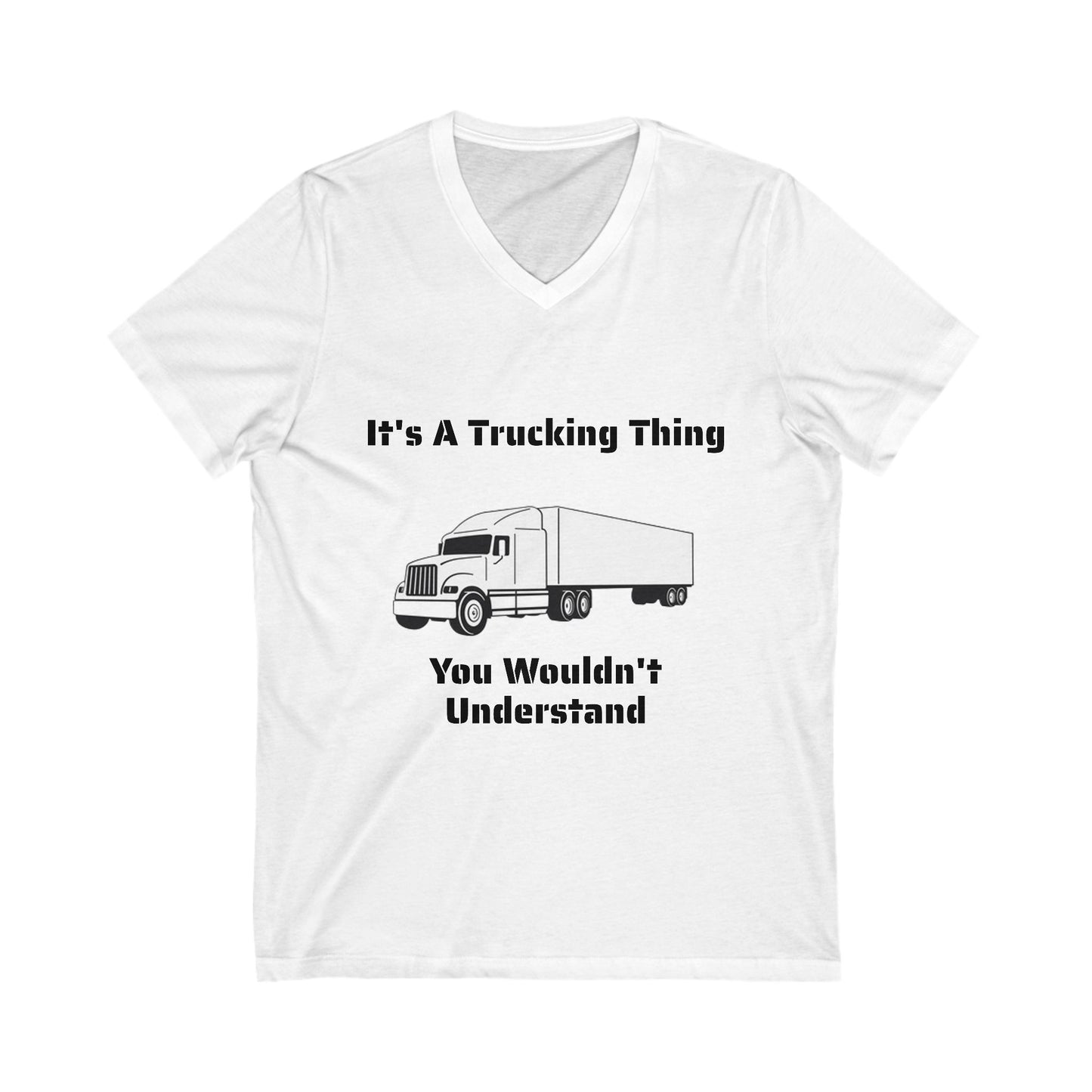 Trucking Thing Unisex Short Sleeve V-Neck Tee