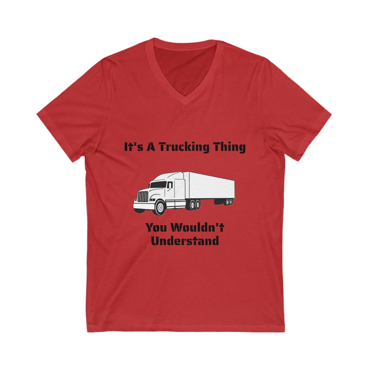 Trucking Thing Unisex Short Sleeve V-Neck Tee