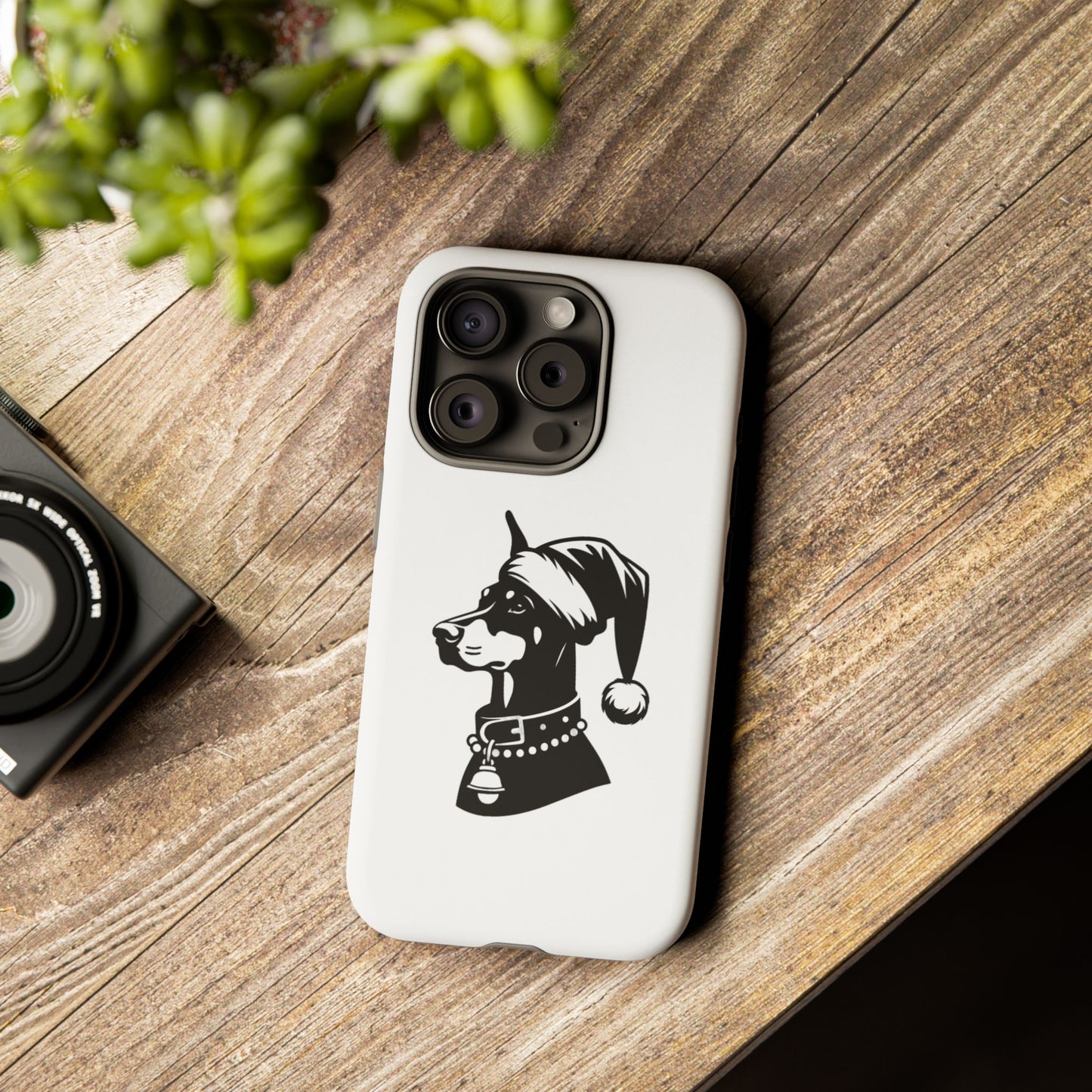 Santa Paws Doberman iPhone Case