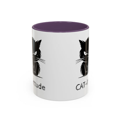 CAT-ittude 2-Tone Coffee Mug