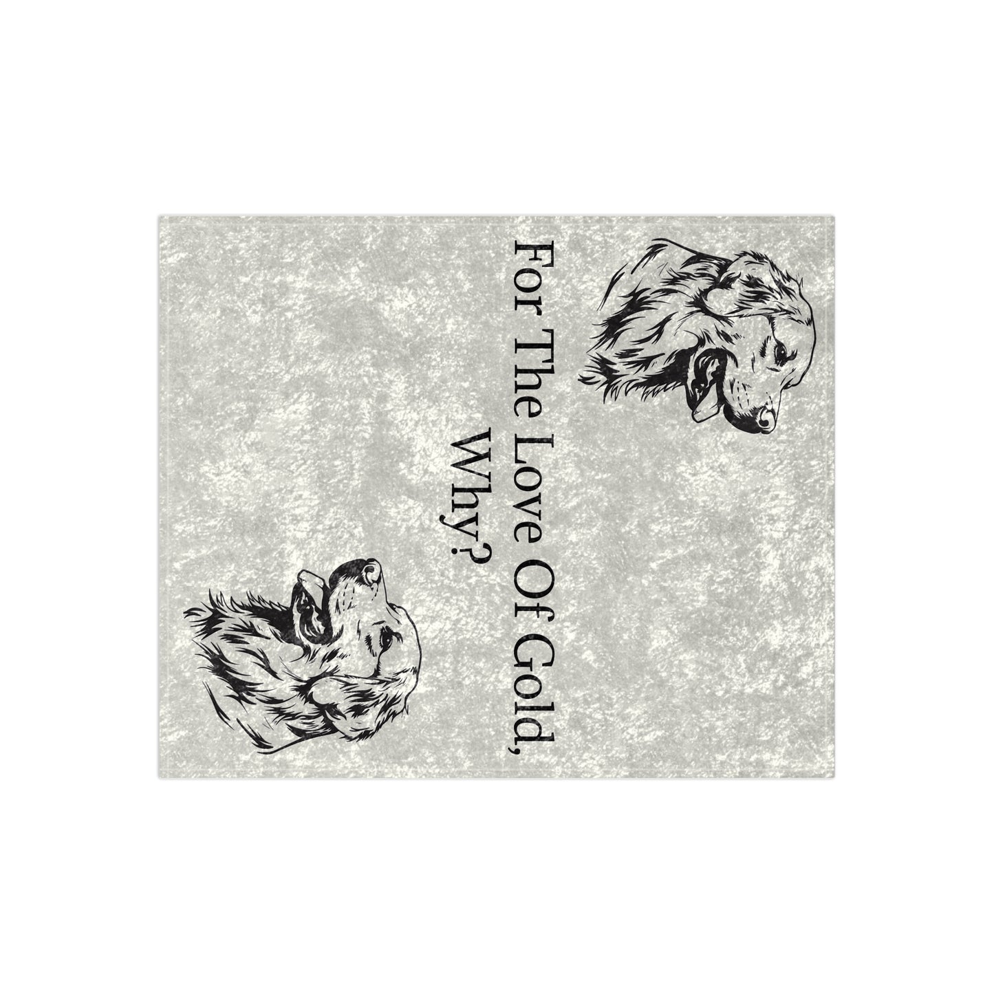 For The Love Of Gold Crushed Velvet Blanket