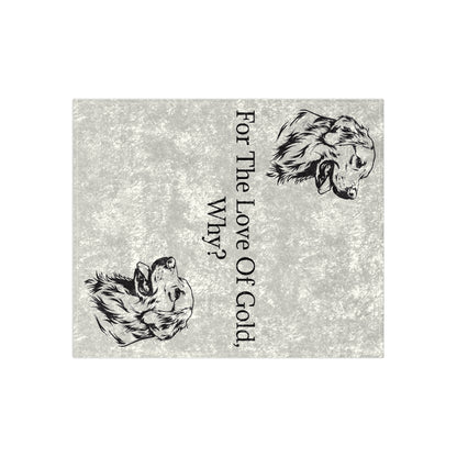 For The Love Of Gold Crushed Velvet Blanket
