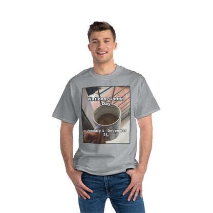 National Coffee Day Men's Short-Sleeve Crewneck Tee