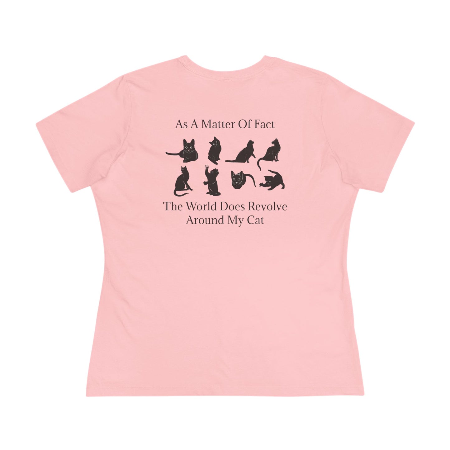 Matter Of Fact Cat Women's Short Sleeve Crewneck Tee