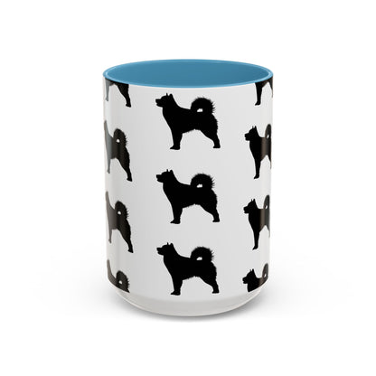 Malamute Silhouette 2-Tone Coffee Mug