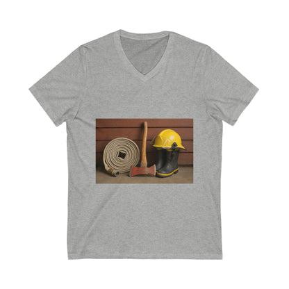 Fire/Rescue Appreciation Unisex Short Sleeve V-Neck Tee