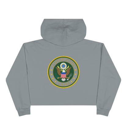 US Army Women's Crop Hoodie