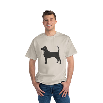 Bloodhound Silhouette Men's Short-Sleeve Crewneck Tee