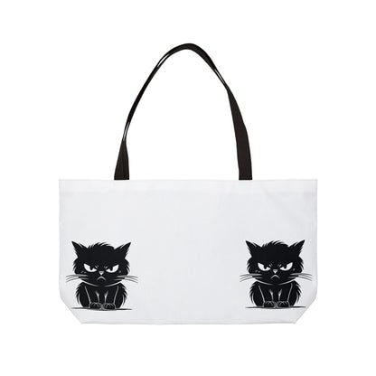 Angry Cat Weekender Tote Bag