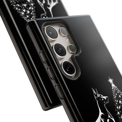 Doberman Christmas Tree Samsung Case