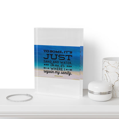 Dr. Beach Acrylic Photo Block