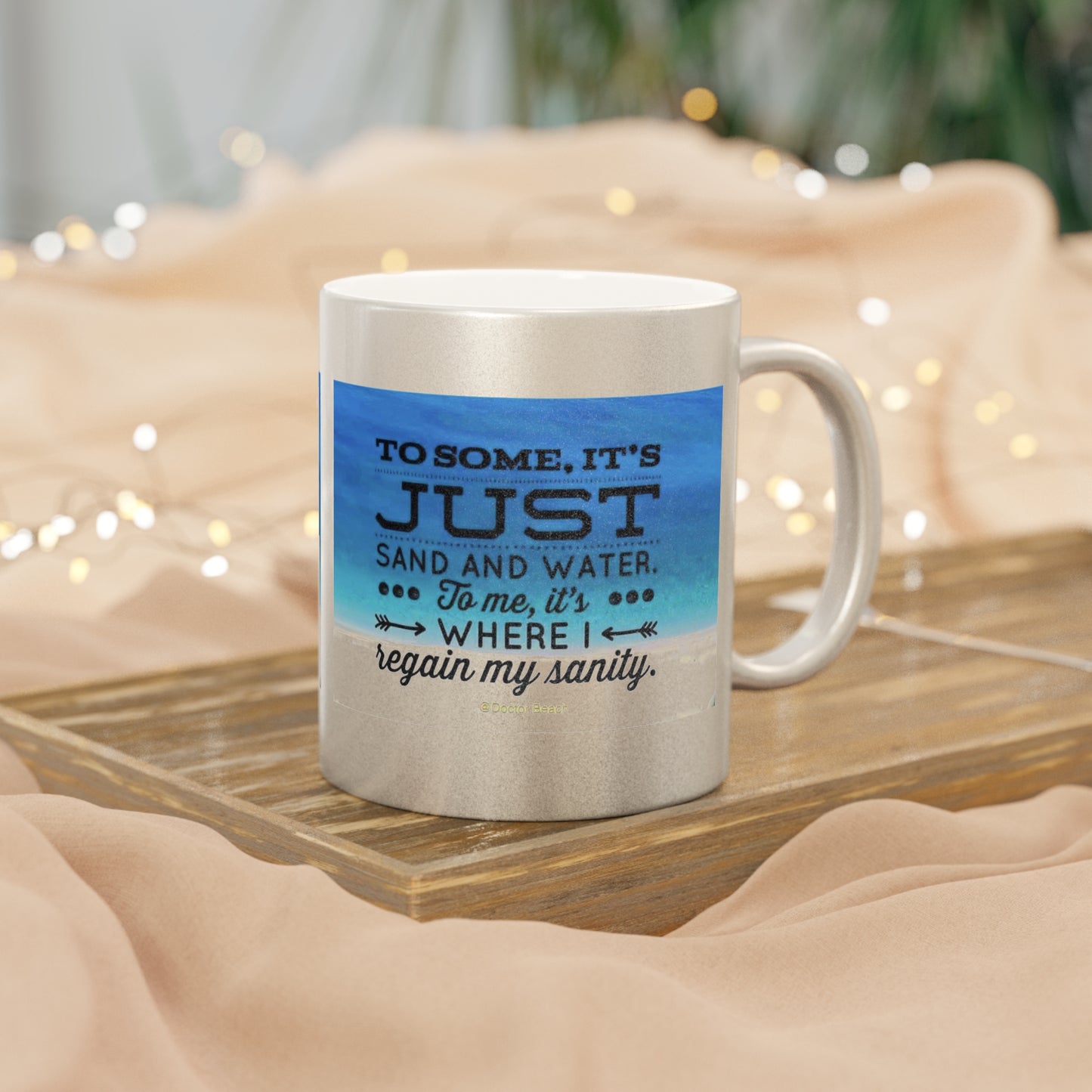 Dr. Beach Metallic Coffee Mug