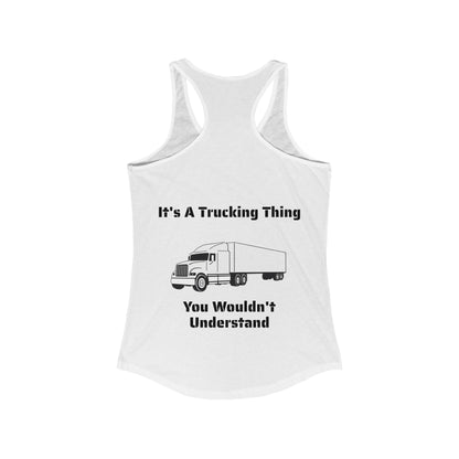 Trucking Thing Women's Racerback Tank