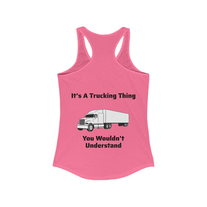 Trucking Thing Women's Racerback Tank