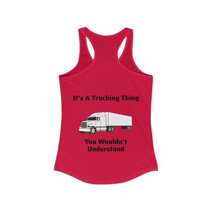 Trucking Thing Women's Racerback Tank
