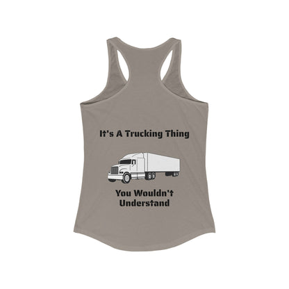 Trucking Thing Women's Racerback Tank