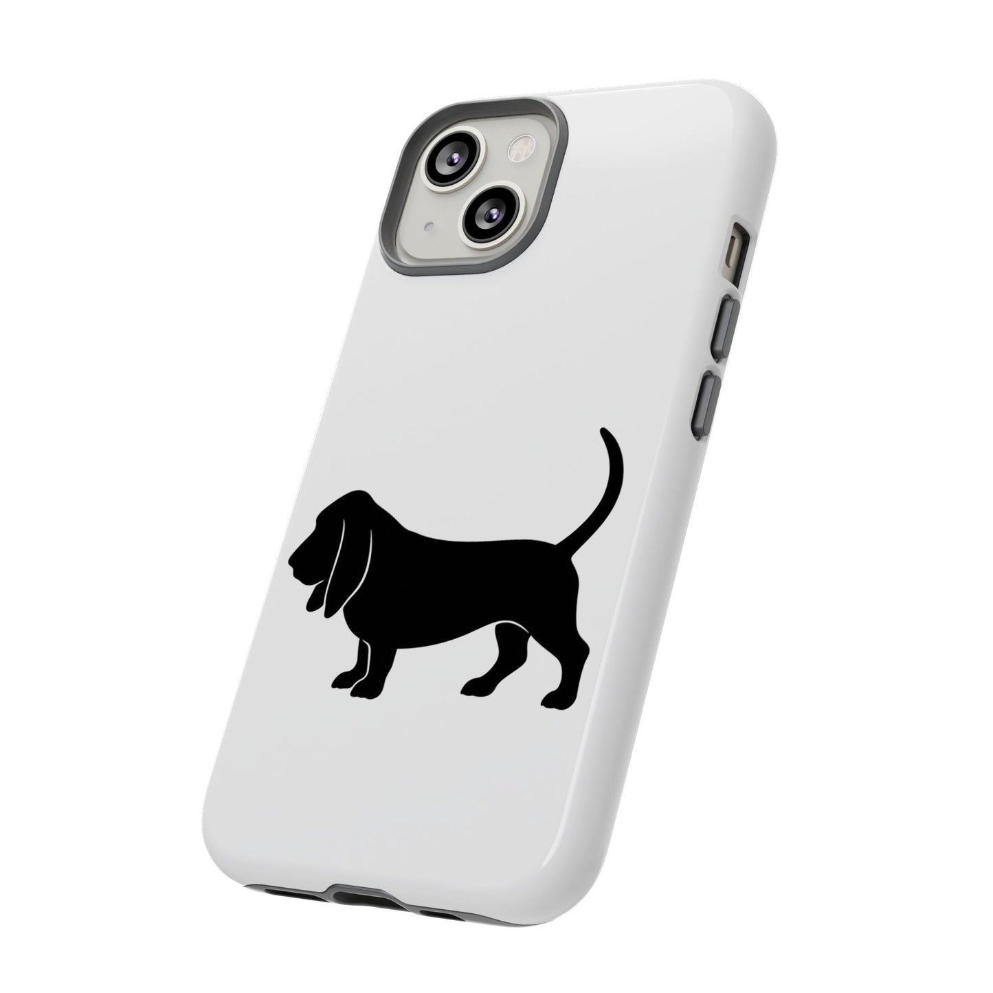 Basset Hound Silhouette iPhone Case