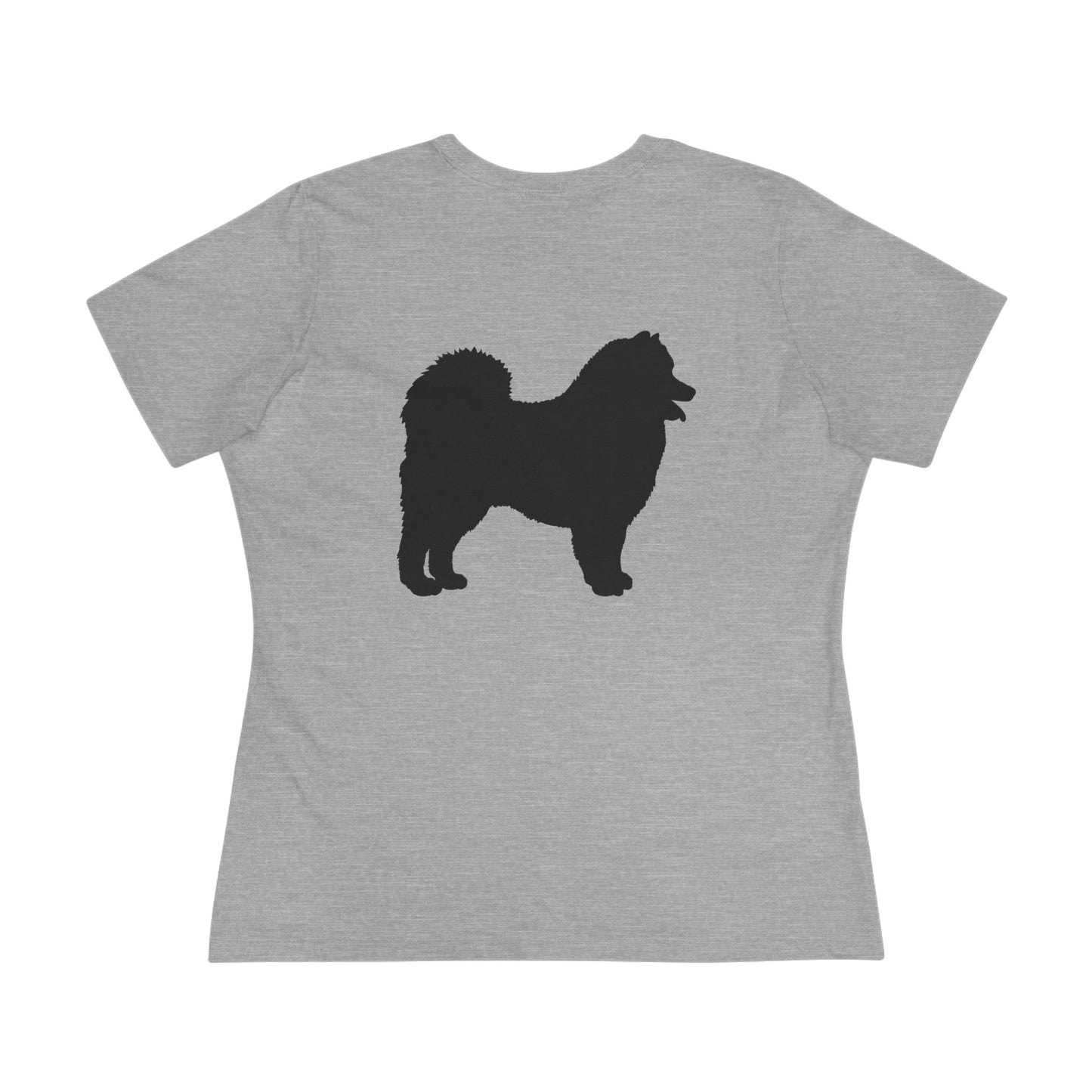 Samoyed Silhouette Women's Short Sleeve Crewneck Tee
