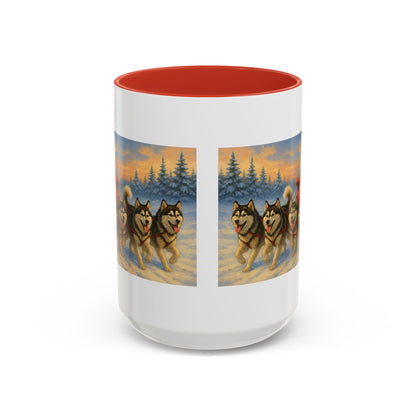 Dashing Through The Snow 2-Tone Coffee Mug