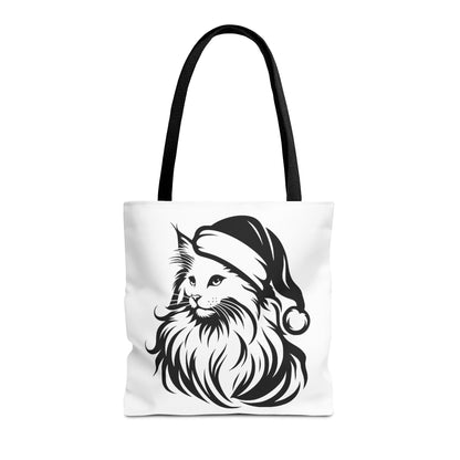 Santa Paws Cat Tote Bag