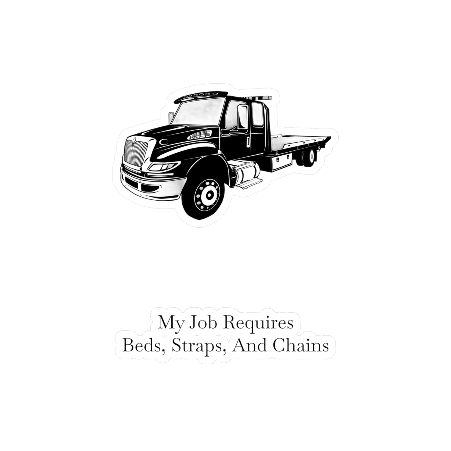 Beds, Straps, And Chains Vinyl Decal