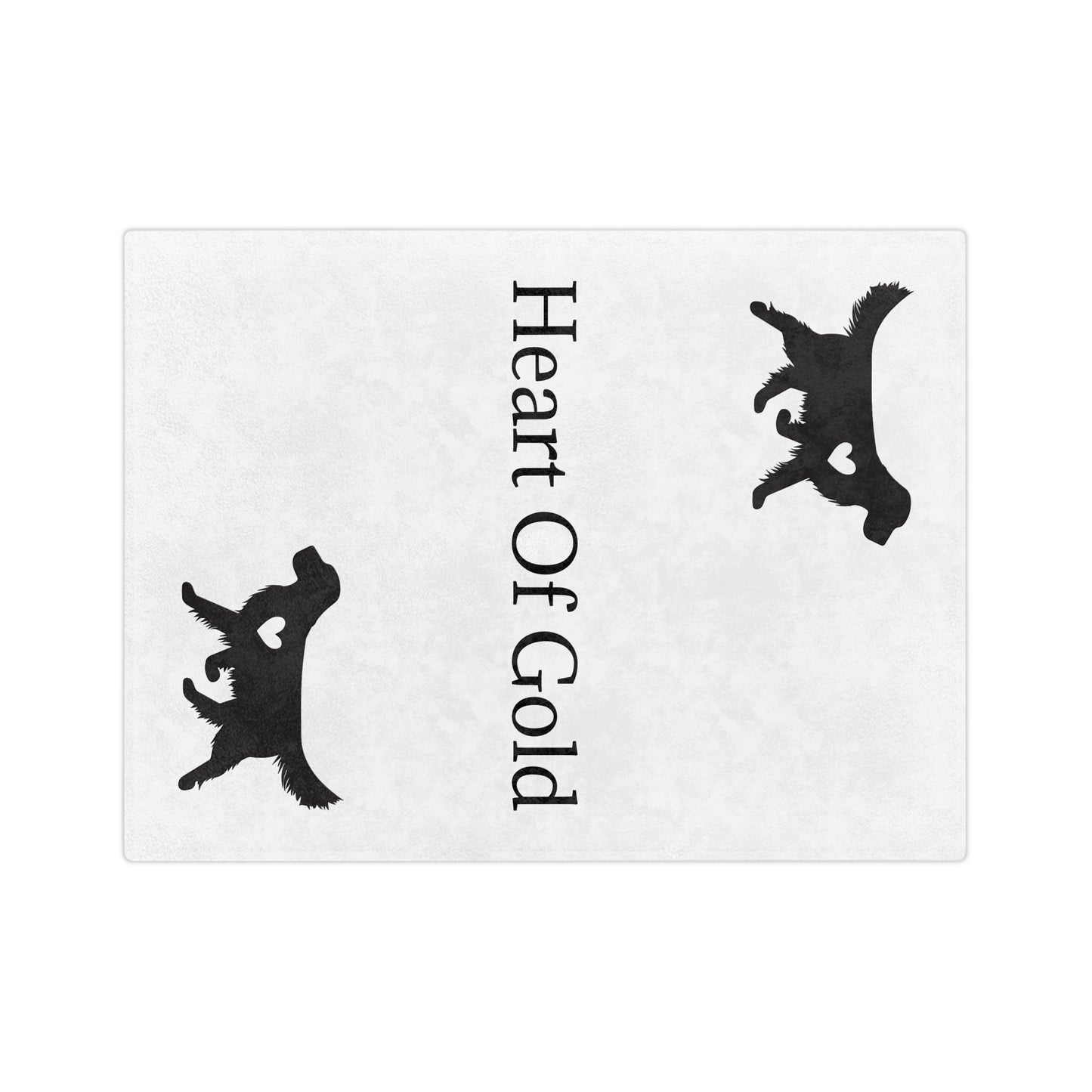 Heart Of Gold Velveteen Microfiber Blanket