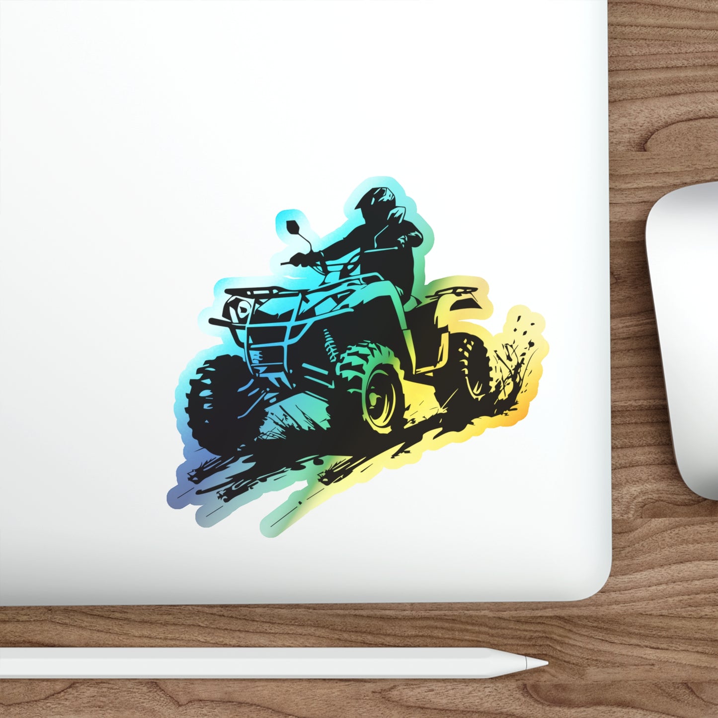 Slingin' Mud Quad Holographic Sticker