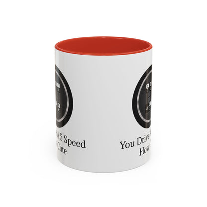 5 Speed How Cute 2-Tone Coffee Mug