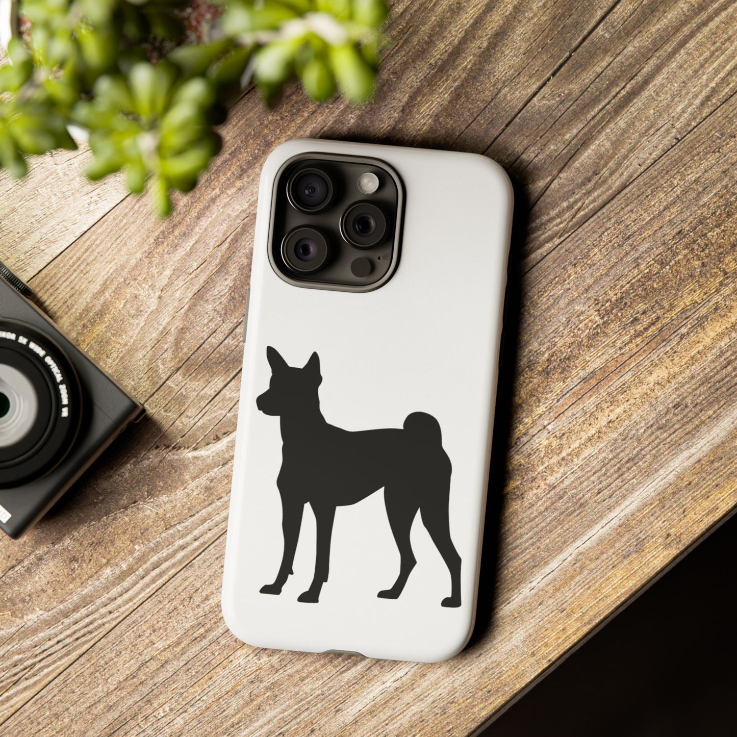 Basenji Silhouette iPhone Case