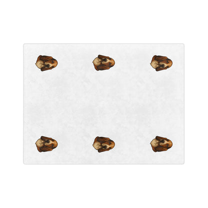 Basset Hound Head Velveteen Microfiber Blanket