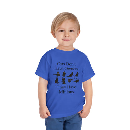 Cat Minions Toddler Unisex Short Sleeve Crewneck Tee